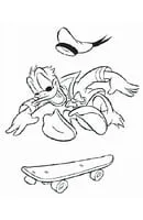 Donald Duck kleurplaat 16